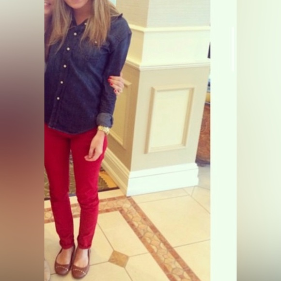 Polo Ralph Lauren Red Skinny Jeans - Picture 4 of 10